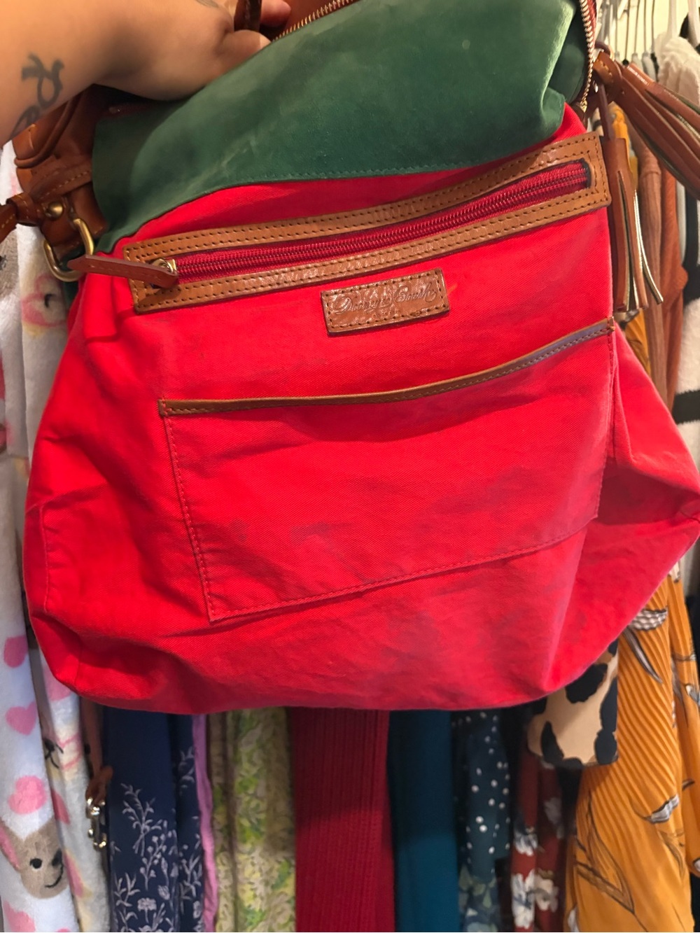 Dooney & Bourke | Large Florentine Leather Satchel | Patina - Picture 13 of 16